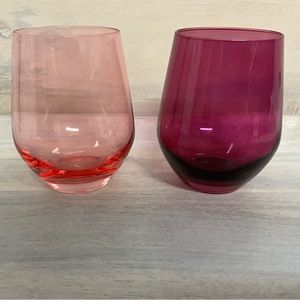 Pair of Steamless Wine Glasses - NWOT